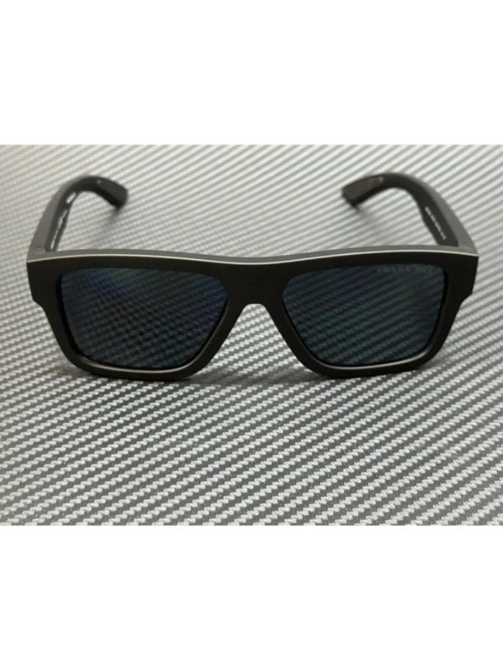 New Prada Linea Rossa Men  Black Sunglasses 56-16-145